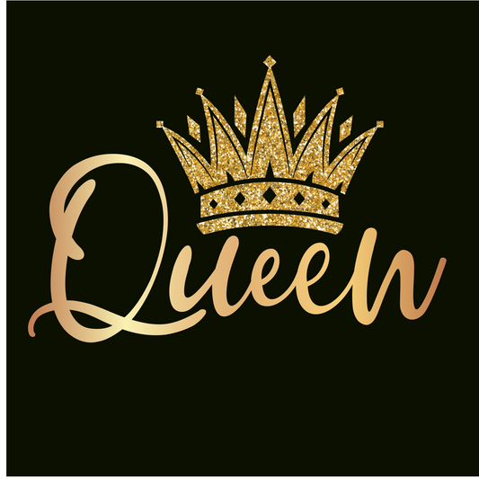 Queen with Glitter Crown t-shirt